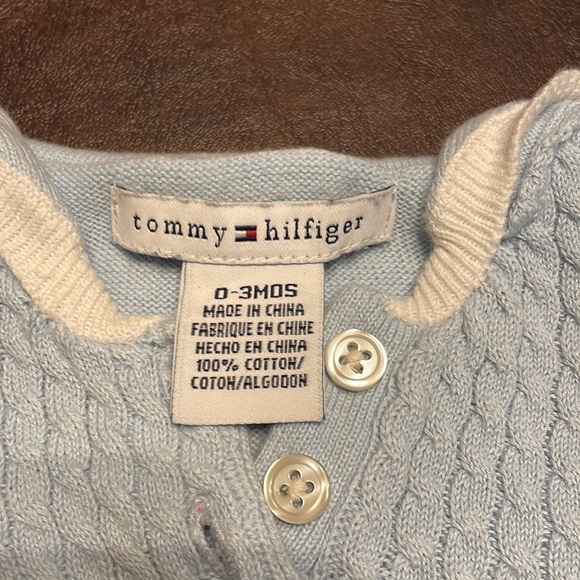 Tommy Hilfiger Footless One-Piece in Baby Blue - Picture 3 of 3